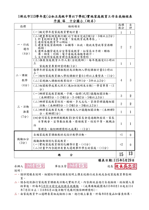 家庭教育推行計畫與成果5